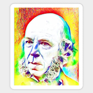 Herbert Spencer Colouful Portrait | Herbert Spencer Artwork 11 Magnet